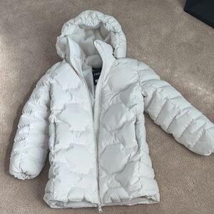 Reima Girl 146 Vm 11y White Hooded Down Puffer Coat Jacket